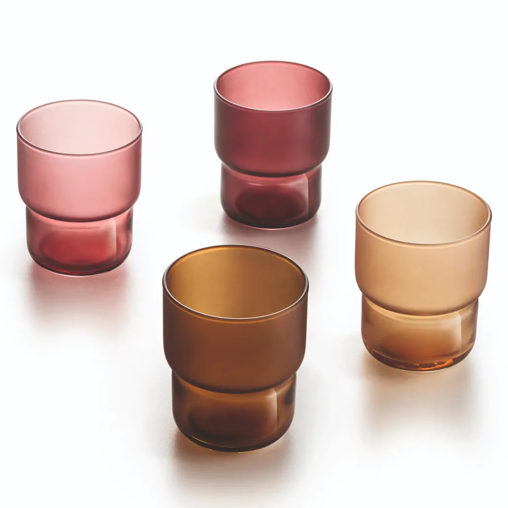 Tasses|Verres À Eau>Luminarc 12 verres 27 cl en verre teinté Moka Delice