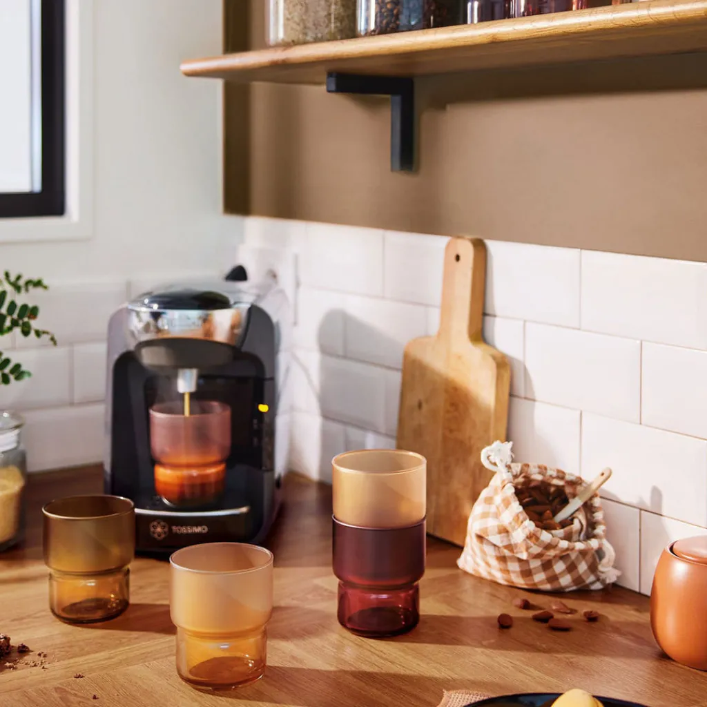 Tasses|Verres À Eau>Luminarc 12 verres 27 cl en verre teinté Moka Delice