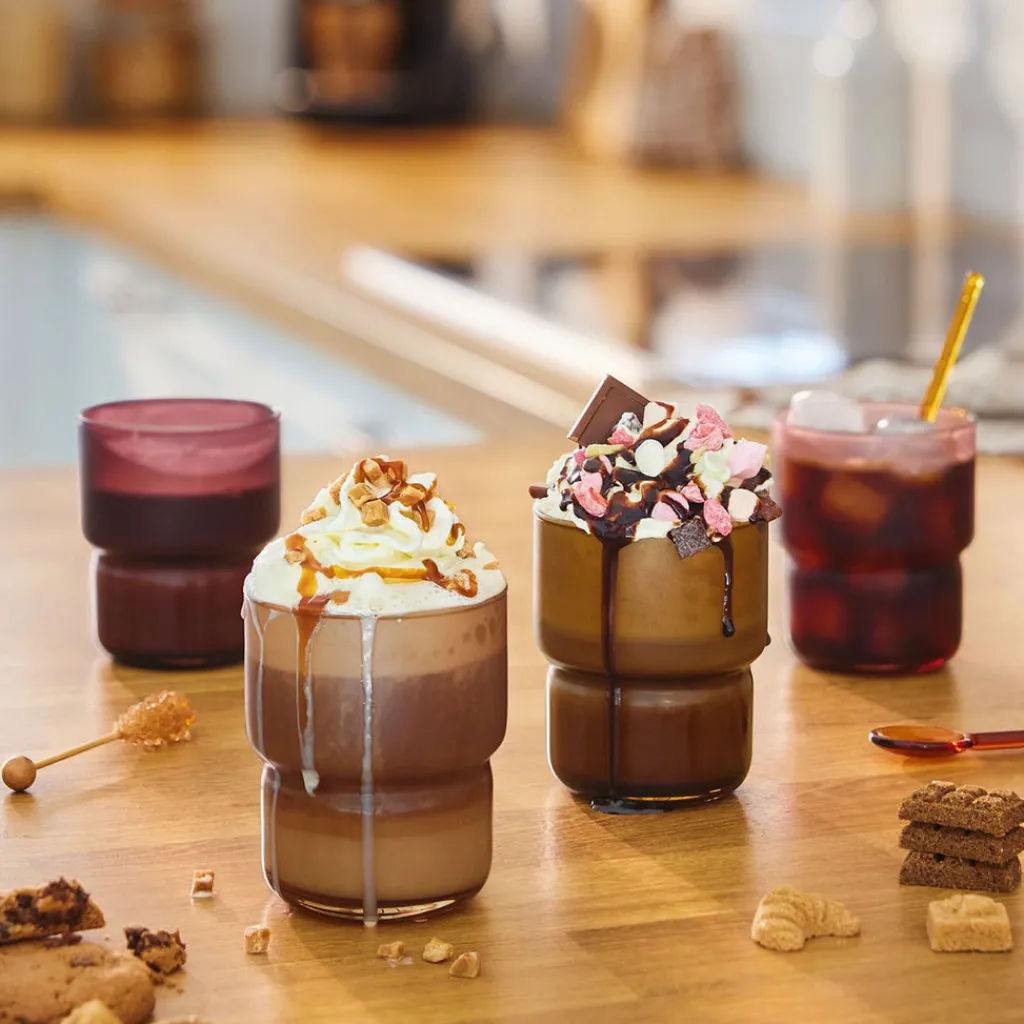 Tasses|Verres À Eau>Luminarc 12 verres 27 cl en verre teinté Moka Delice