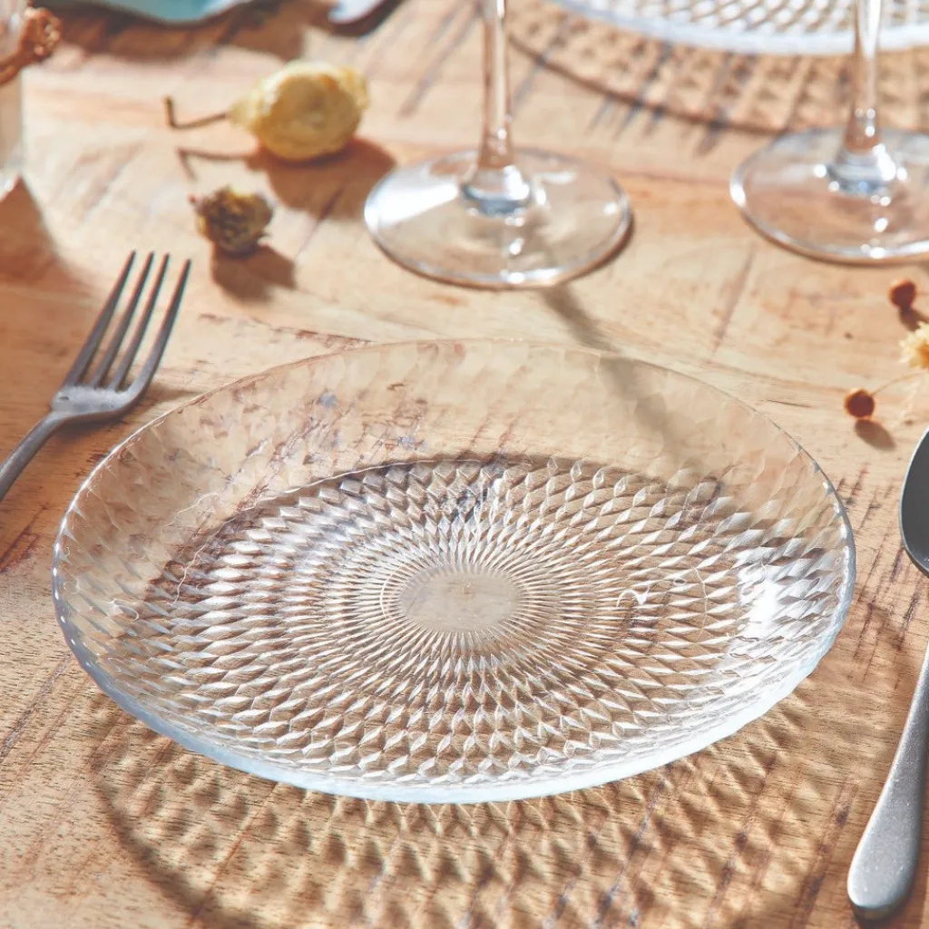 Assiettes À Dessert>Luminarc Assiette à dessert en verre 19 cm Pampille