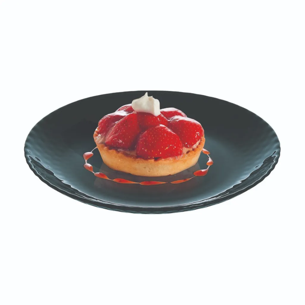Assiettes À Dessert>Luminarc Assiette à dessert noire 19 cm Pampille