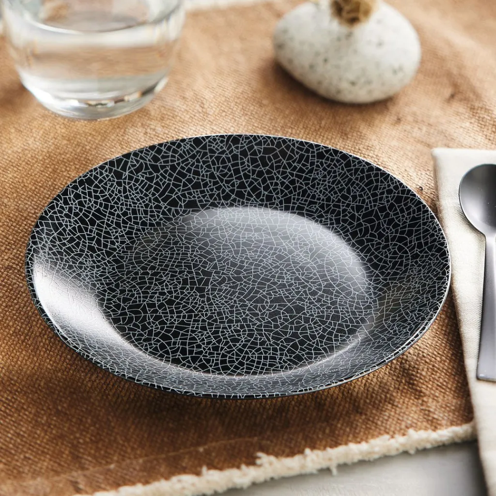Assiettes À Dessert>Luminarc Assiette à dessert noire 18 cm Zoe