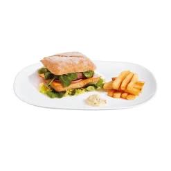 Assiettes Plates>Luminarc Assiette blanche 34,2 x 24,1 cm Sweet Line