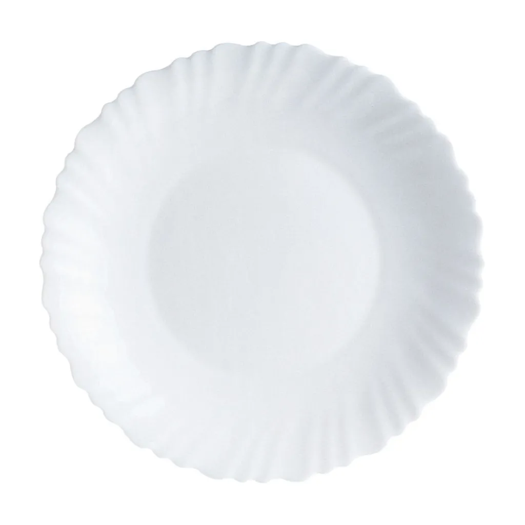 Assiettes Creuses>Luminarc Assiette creuse blanche 23 cm Feston