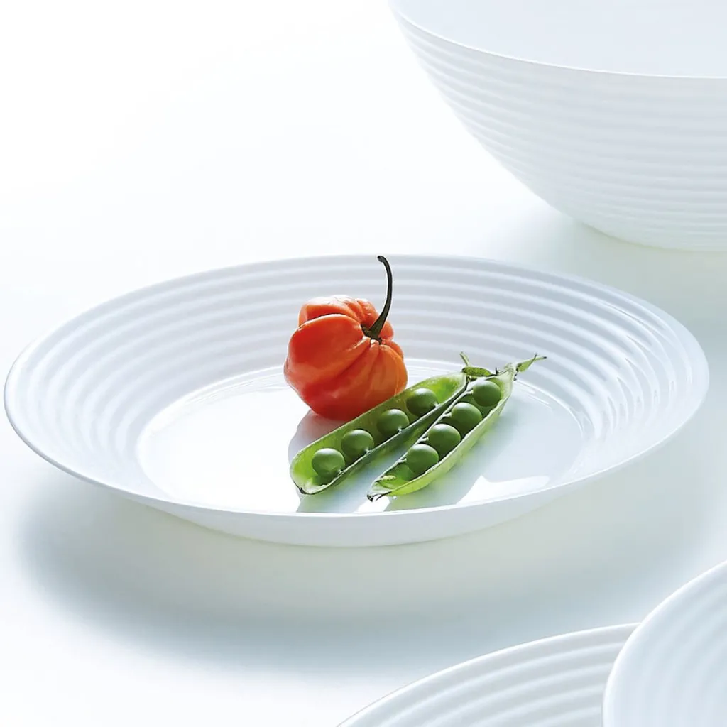 Assiettes Creuses>Luminarc Assiette creuse blanche 23 cm Harena
