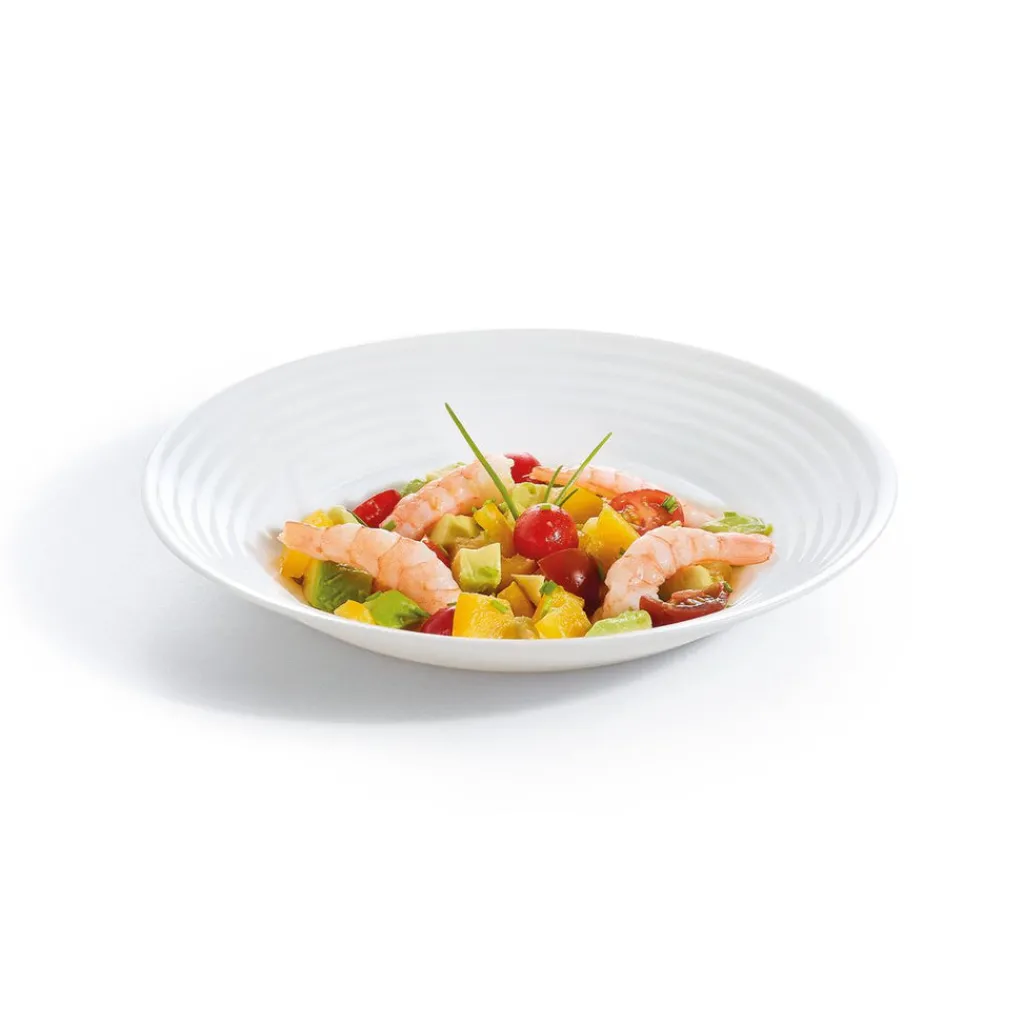Assiettes Creuses>Luminarc Assiette creuse blanche 23 cm Harena