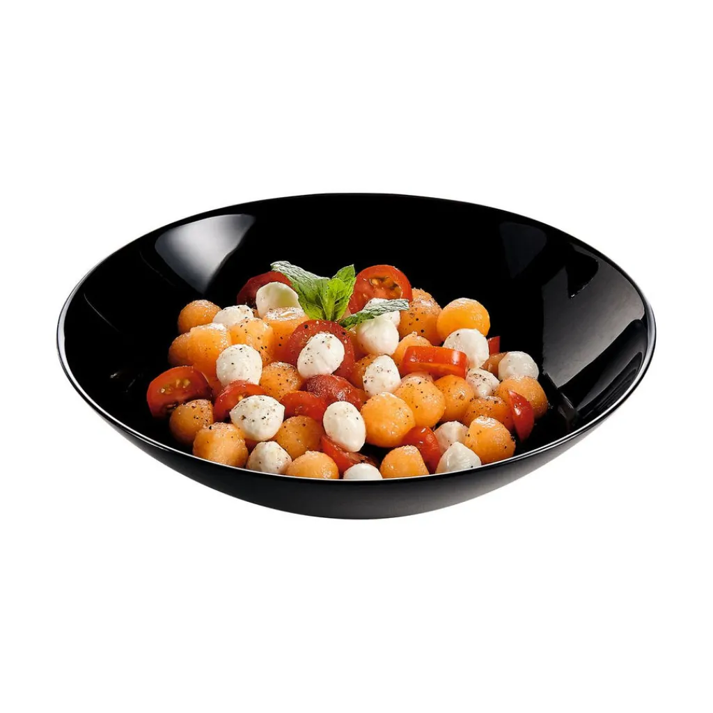Assiettes Creuses>Luminarc Assiette creuse noire 20 cm Diwali