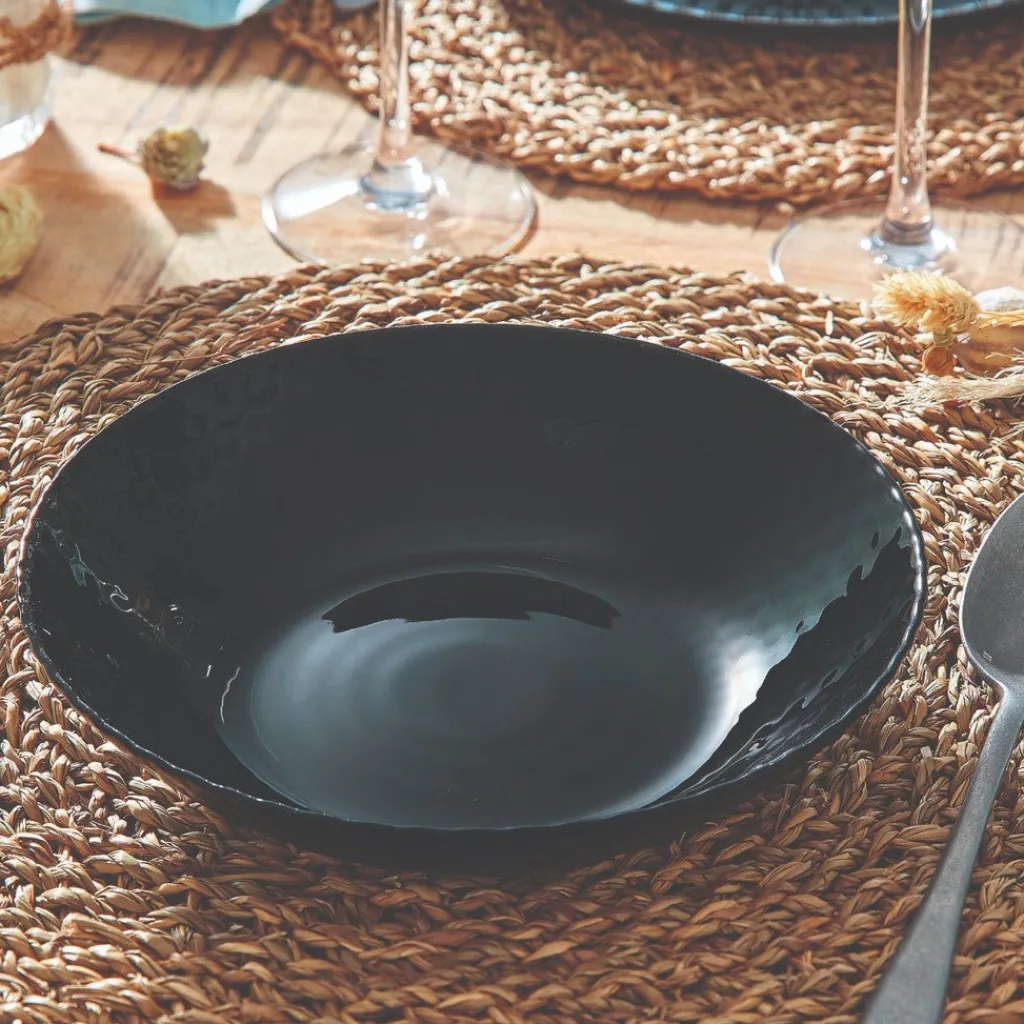Assiettes Creuses>Luminarc Assiette creuse noire 20 cm Pampille