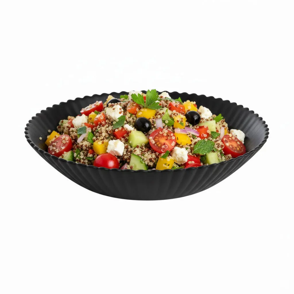 Assiettes Creuses>Luminarc Assiette creuse noire 20 cm Bloom