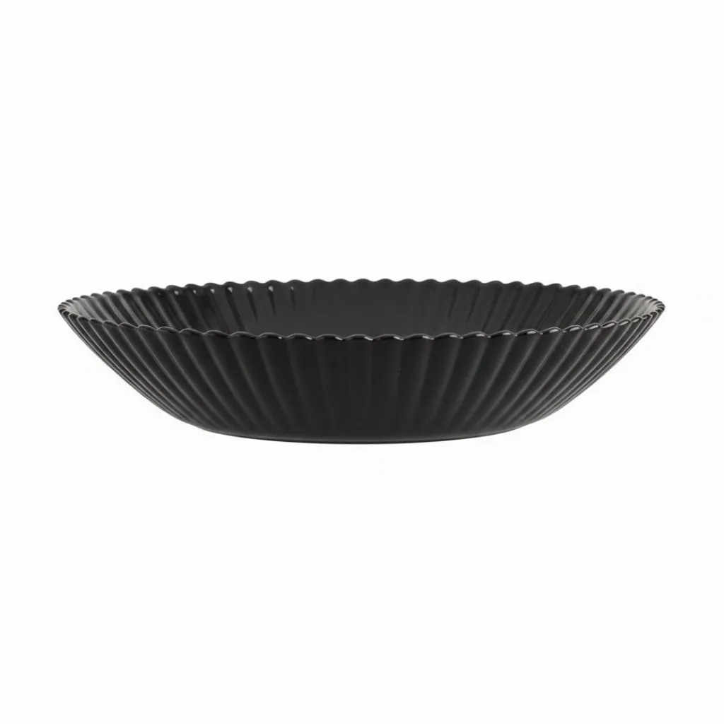 Assiettes Creuses>Luminarc Assiette creuse noire 20 cm Bloom