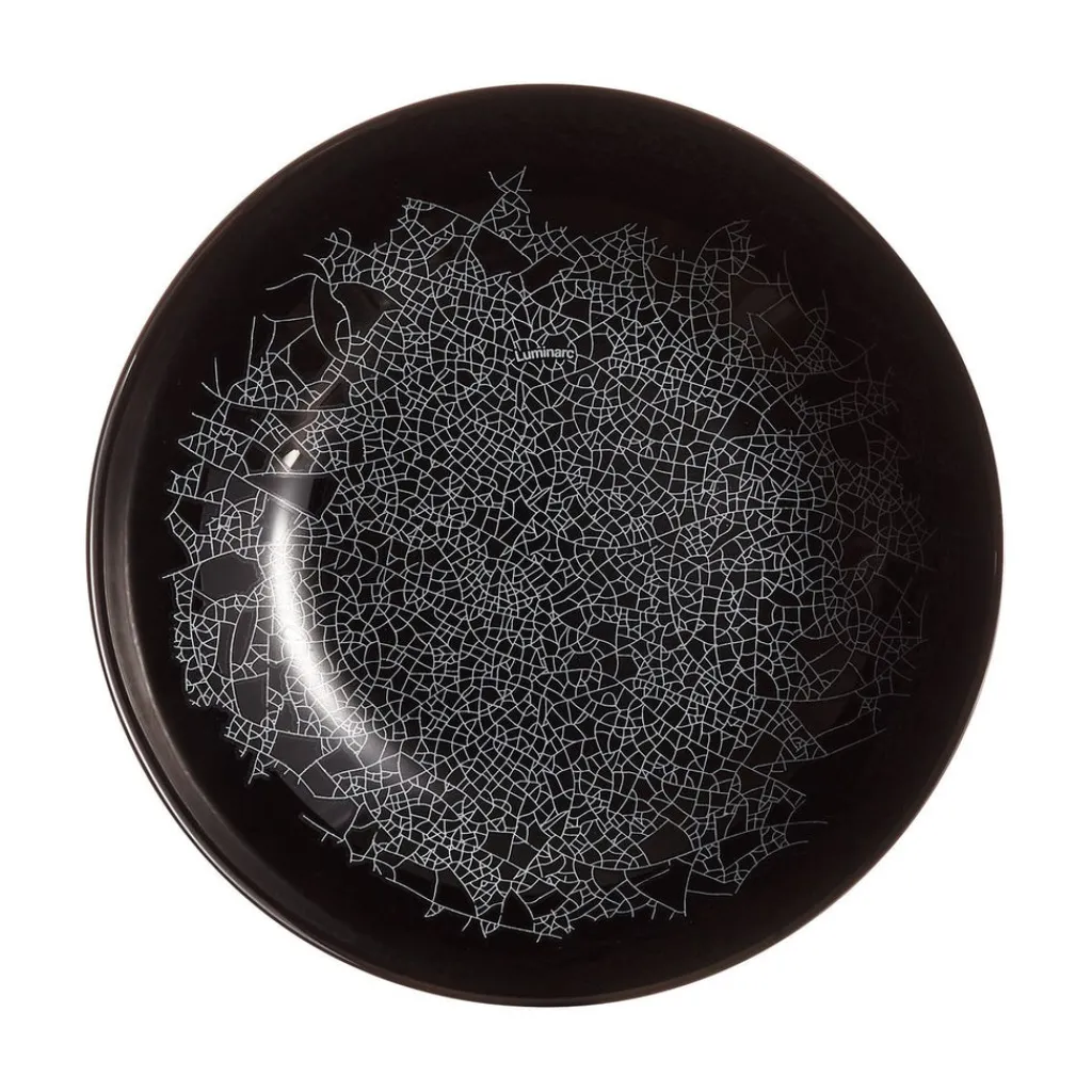 Assiettes Creuses>Luminarc Assiette creuse noire 20 cm Zoe