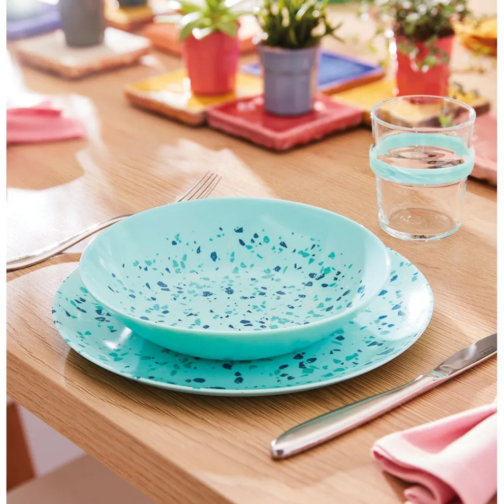 Assiettes Creuses>Luminarc Assiette creuse turquoise 20 cm Venezia