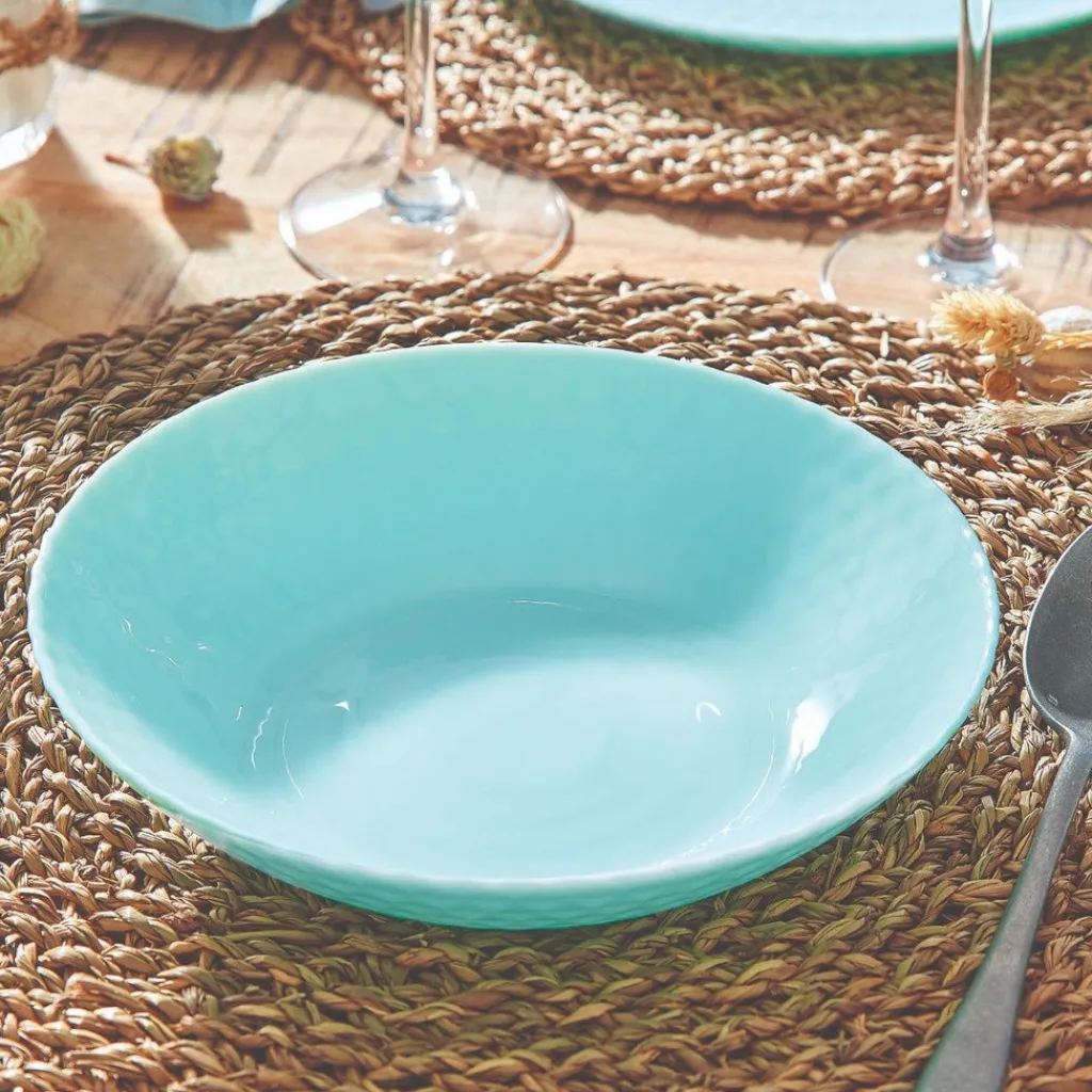 Assiettes Creuses>Luminarc Assiette creuse turquoise 20 cm Pampille