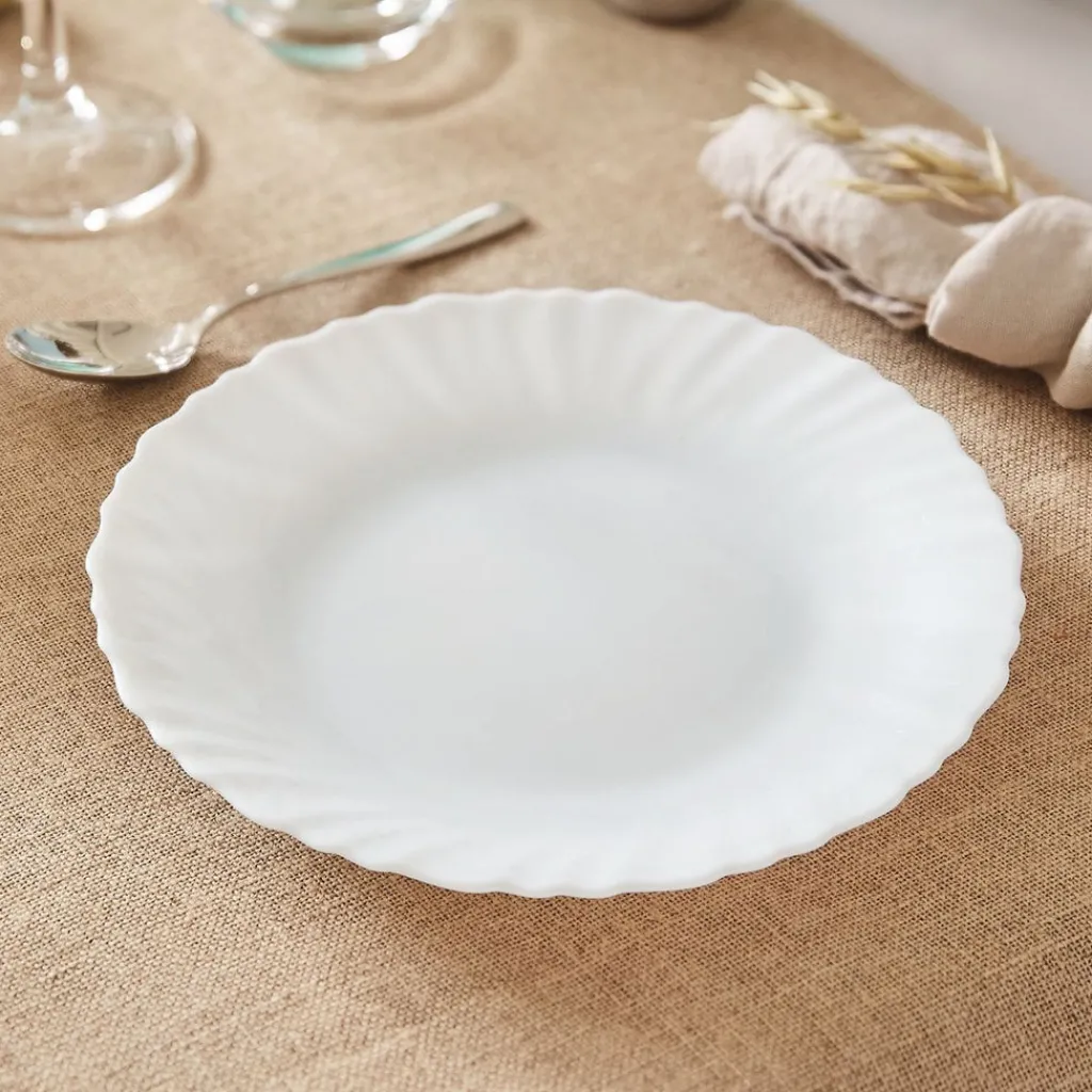 Assiettes À Dessert>Luminarc Assiette dessert blanche 19 cm Feston