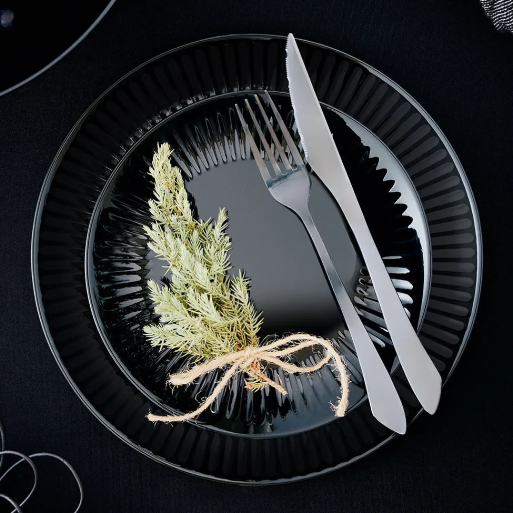 Assiettes Plates>Luminarc Assiette plate 25 cm Cottage Noir