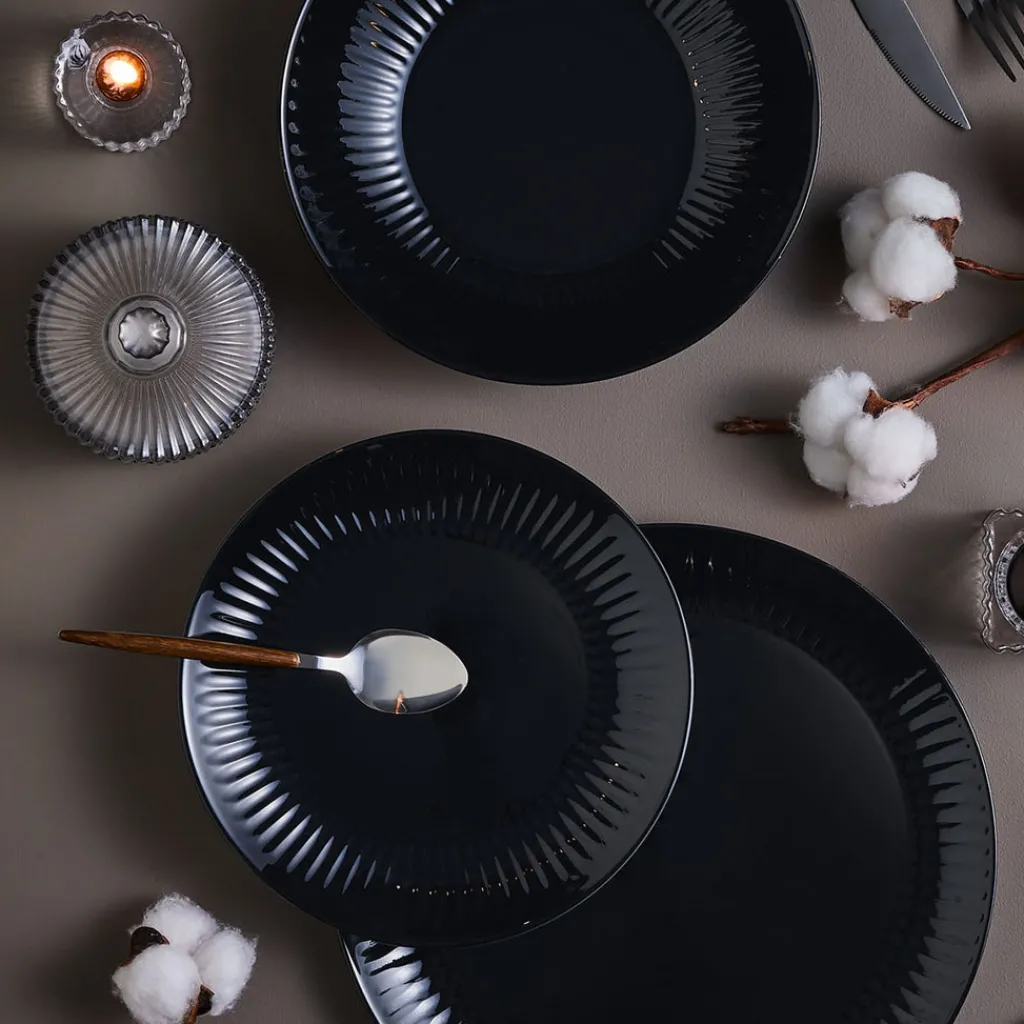 Assiettes Plates>Luminarc Assiette plate 25 cm Cottage Noir