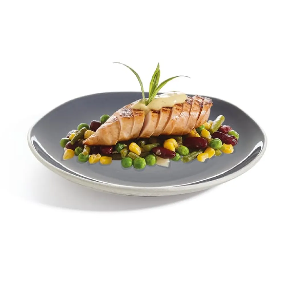 Assiettes Plates>Arcoroc Assiette plate 25,4 cm Rocaleo Gris foncé