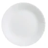 Assiettes Plates>Luminarc Assiette plate blanche 25 cm Feston