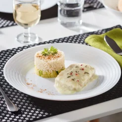 Assiettes Plates>Luminarc Assiette plate blanche 25 cm Harena