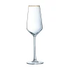 Flûtes À Champagne>Cristal d'Arques Flûte 23 cl Ultime Bord Or