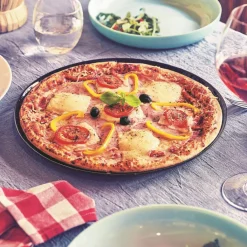 Assiettes Plates>Luminarc Lot de 6 assiettes à pizza Friend's Time noir