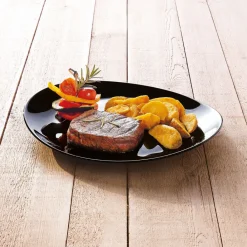 Assiettes Plates>Luminarc Lot de 6 assiettes à steak Friend's Time noires