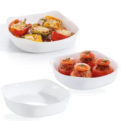 Plats À Four>Luminarc Lot de 3 plats à four carrés Smart Cuisine Carine 250°C