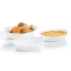 Plats À Four>Luminarc Lot de 3 plats à four ovales Smart Cuisine Carine 250°C
