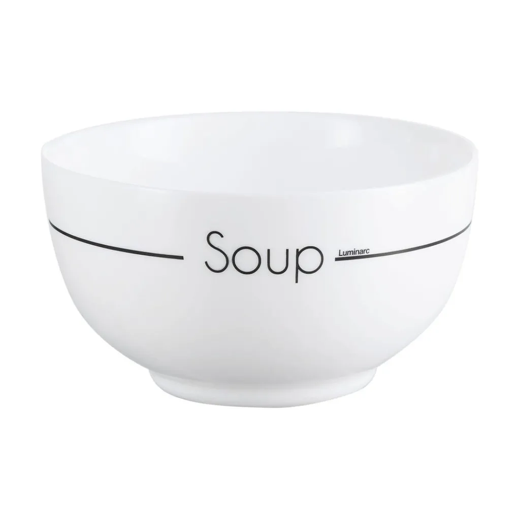 Bols|Bols>Luminarc Lots de 4 bols blancs décorés 7,9 cm Soupset