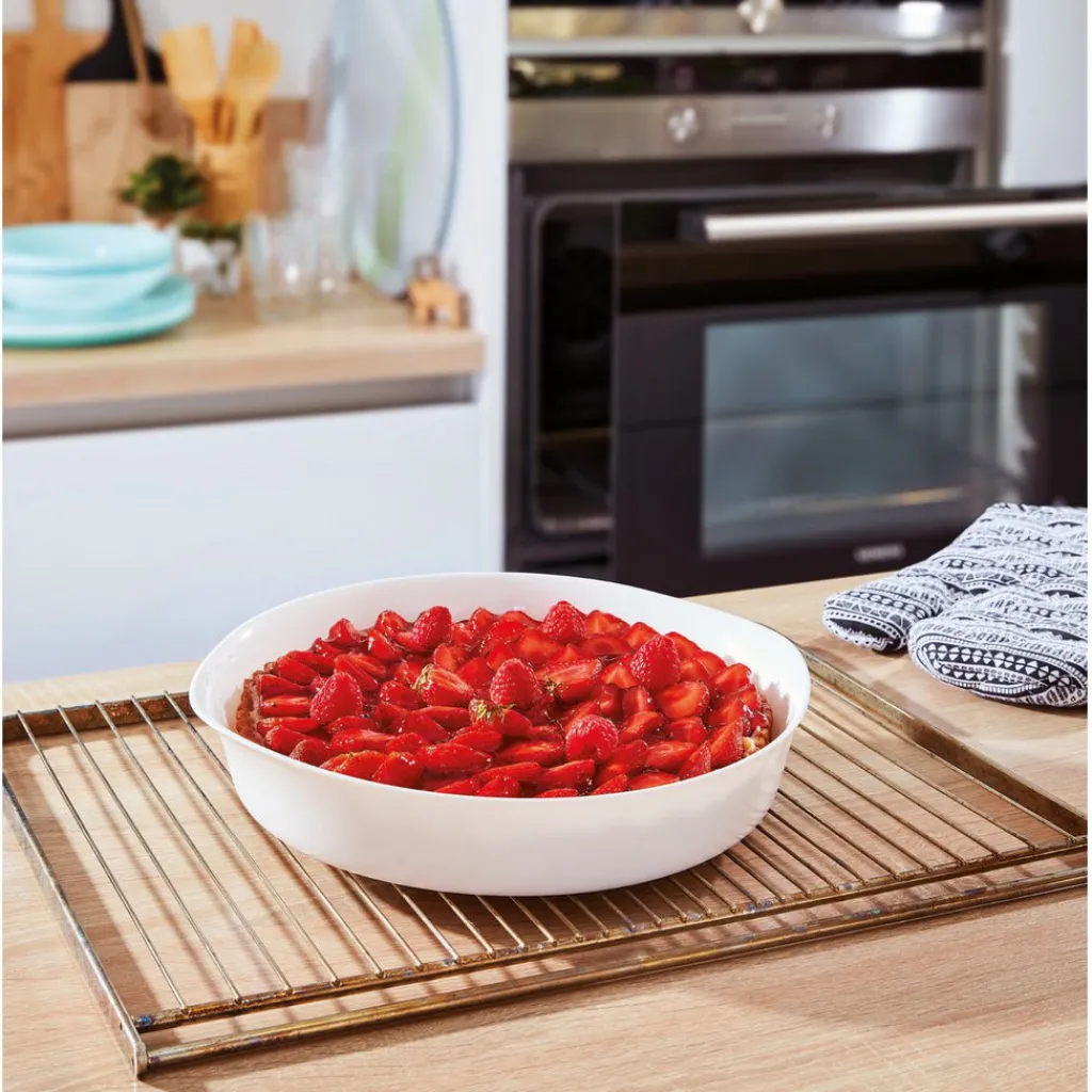 Moules À Tarte|Plats À Four>Luminarc Moule à tarte Blanc 28 cm Smart Cuisine Carine