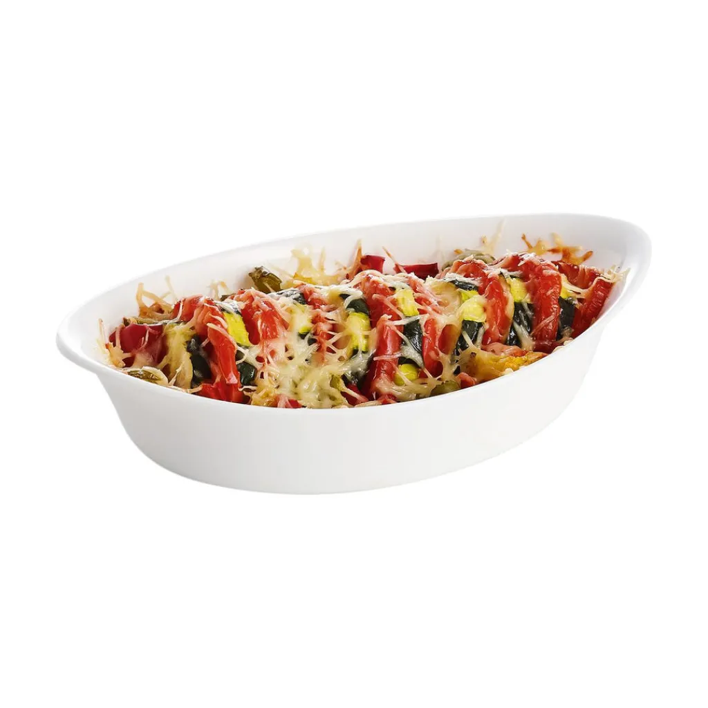 Plats À Four>Luminarc Plat de cuisson blanc 21 x 13,5 cm Smart Cuisine Carine