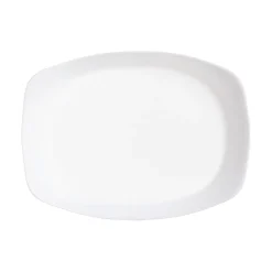 Plats À Four>Luminarc Plat de cuisson blanc 34 x 25 cm Smart Cuisine Wavy