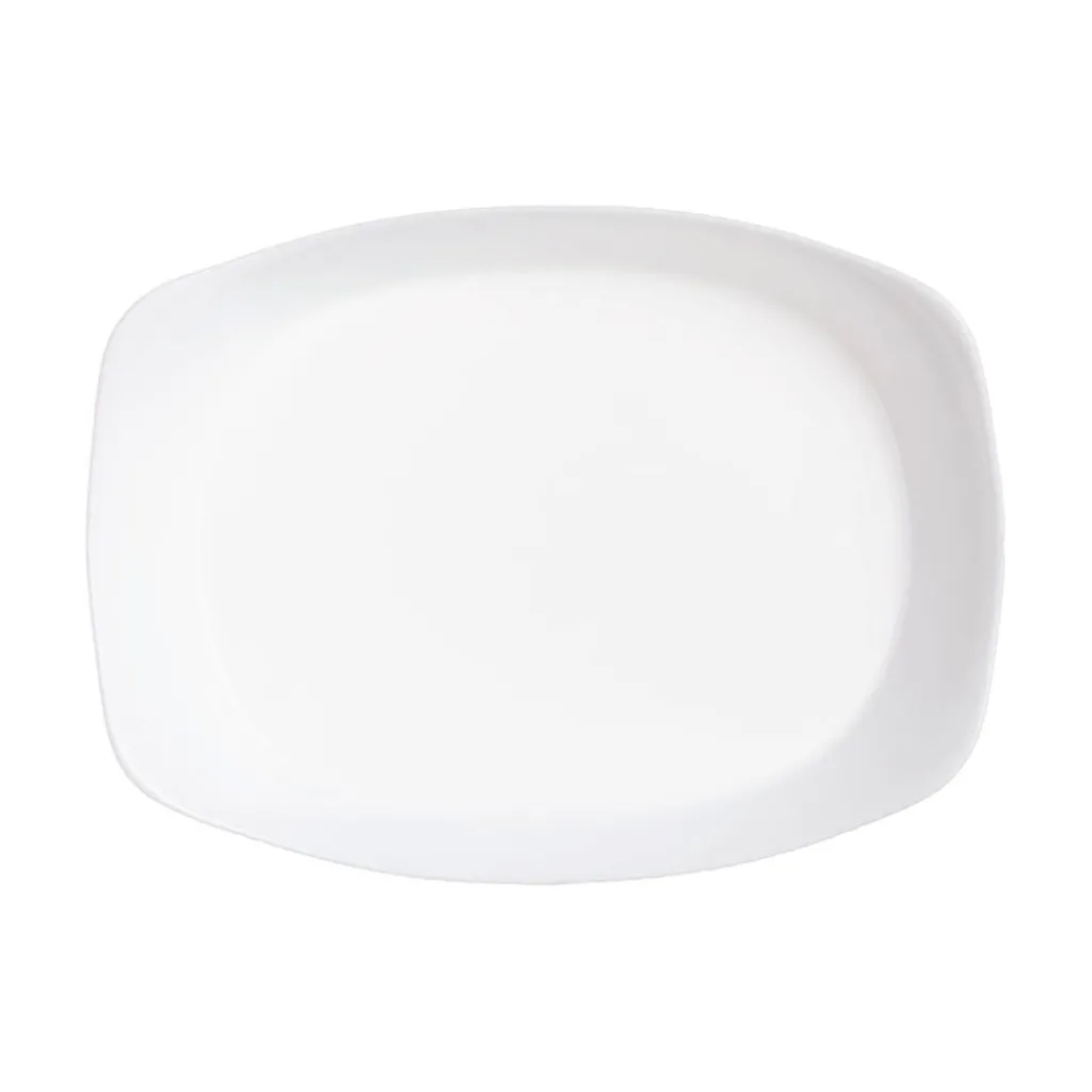 Plats À Four>Luminarc Plat de cuisson blanc 34 x 25 cm Smart Cuisine Wavy