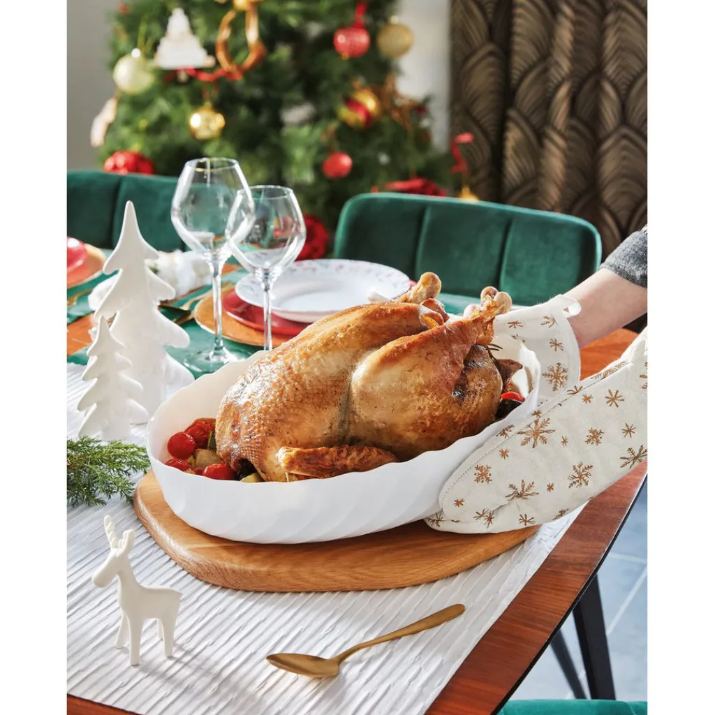 Plats À Four>Luminarc Plat de cuisson blanc 36,9 x 28,6 cm Smart Cuisine Trianon