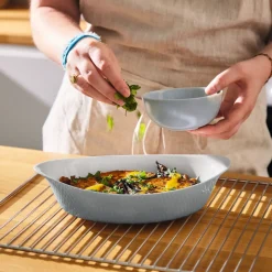 Plats À Four>Luminarc Plat ovale 29x17cm Smart Cuisine Wavy Granit