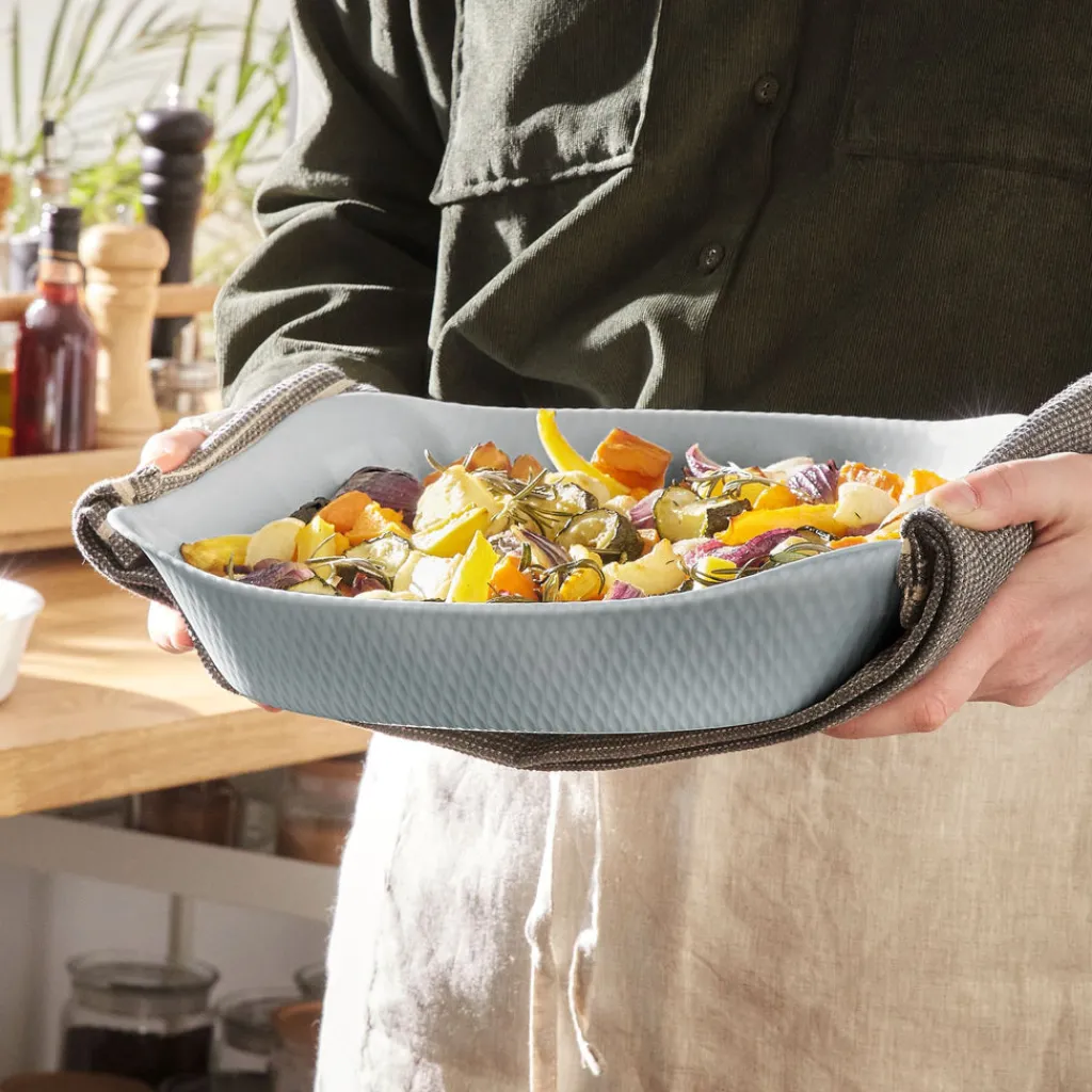 Plats À Four>Luminarc Plat rectangulaire 30x22 Smart Cuisine Wavy Granit