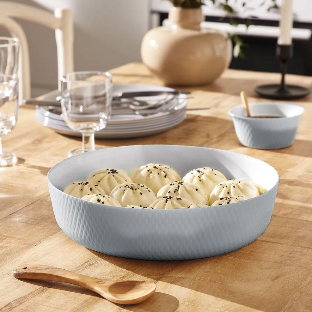 Plats À Four>Luminarc Plat rond 22 cm Smart Cuisine Wavy Granit