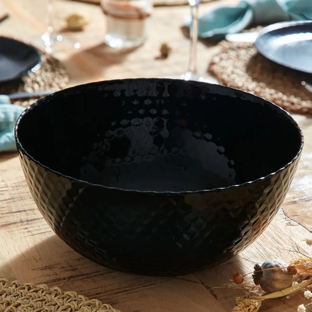 Saladiers>Luminarc Saladier noir 24 cm Pampille