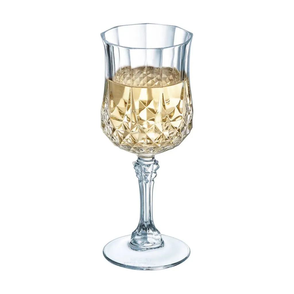 Verres À Vin Rosé|Verres À Vin Blanc>Cristal d'Arques Verre à pied 25 cl Longchamp